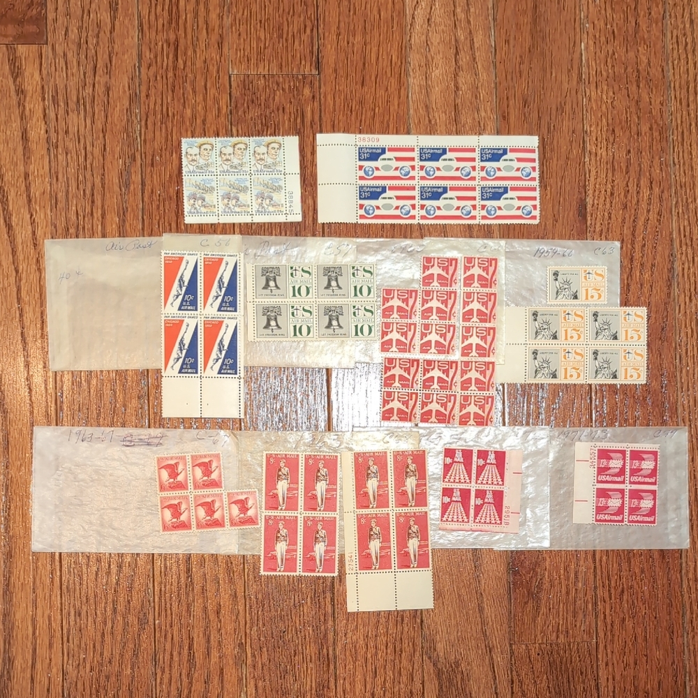 USPS Airmail Stamp Bundle 60 Stamps